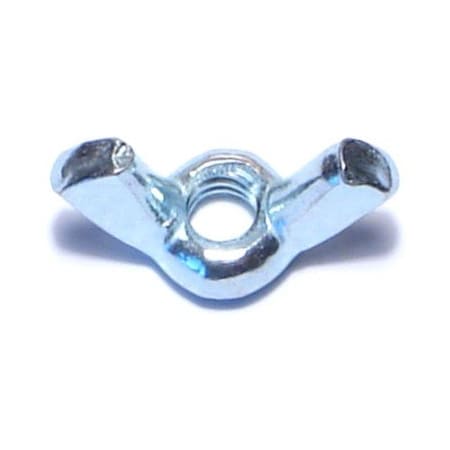 Midwest Fastener Wing Nut, #10-24, Steel, Zinc Plated, 100 PK 03802